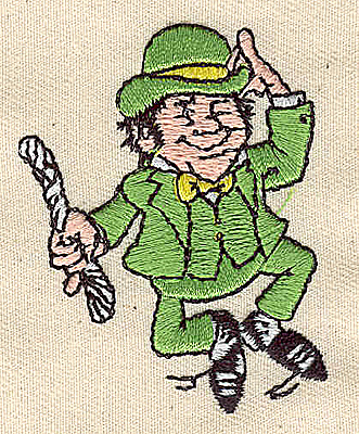 Embroidery Design: Leprechaun<br> 1.81w X 2.25h | Embroidery Legacy Embroidery Design: Leprechaun<br> 1.81w X 2.25h