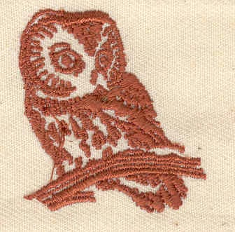 Embroidery Design: Owl<br> 1.31w X 1.44h