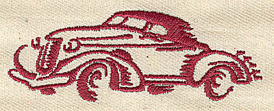 Embroidery Design: Vintage automobile<br> 2.94w X 1.06h