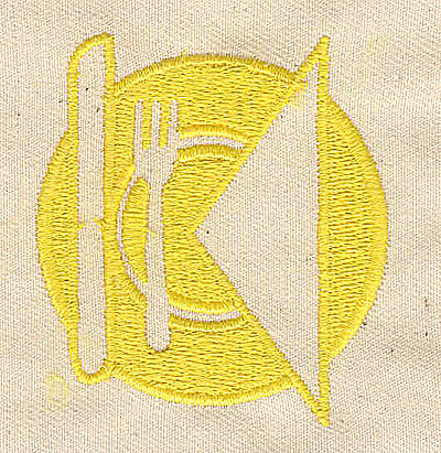 Embroidery Design: Place setting<br> 2.13w X 2.31h