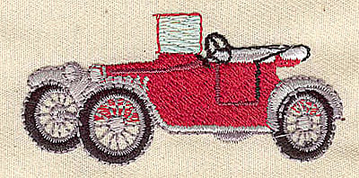 Embroidery Design: Vintage automobile<br> 2.63w X 1.25h