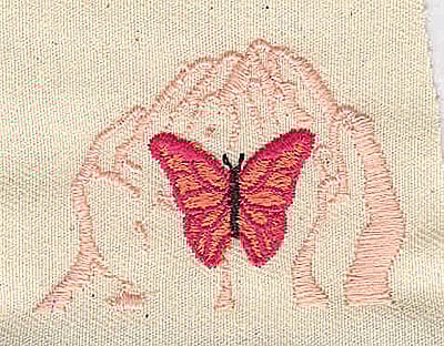 Embroidery Design: Butterfly in hands<br>2.00w X 1.44h | Embroidery Legacy Embroidery Design: Butterfly in hands<br>2.00w X 1.44h