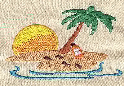 Embroidery Design: Desert island<br>2.75w X 1.75h