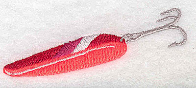 Embroidery Design: Fishing lure<br> 3.06w X 1.13h