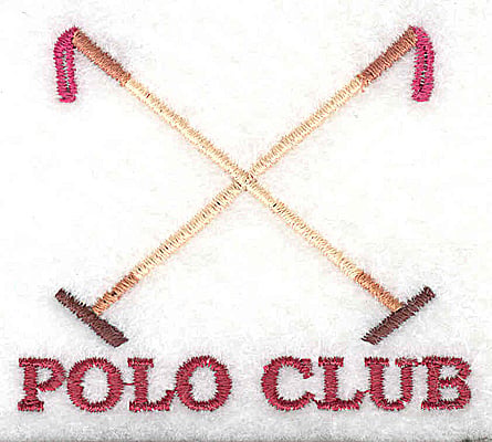 Embroidery Design: Polo Club<br> 2.56w X 2.19h