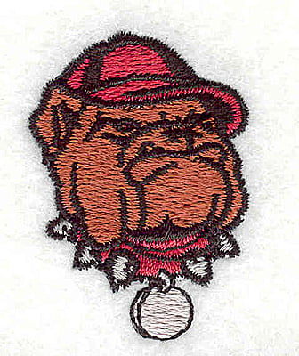Embroidery Design: Bulldog logo<br> 1.19w X 1.63h