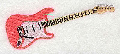 Embroidery Design: Guitar<br> 3.44w X 1.50h