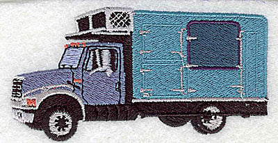Embroidery Design: Truck van<br> 3.75w X 1.94h