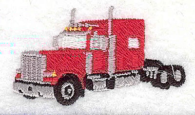 Embroidery Design: Truck semi<br> 2.13w X 1.25h