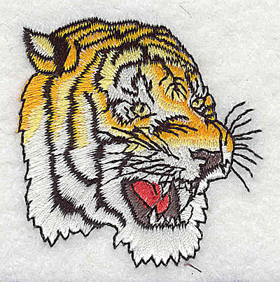Embroidery Design: Tiger large<br> 2.13w X 2.19h | Embroidery Legacy Embroidery Design: Tiger large<br> 2.13w X 2.19h