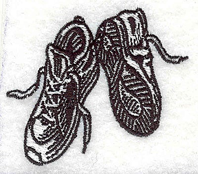 Embroidery Design: Sneakers<br> 2.25w X 1.94h