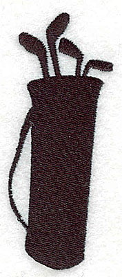 Embroidery Design: Golf bag with clubs<br> 1.44w X 3.44h
