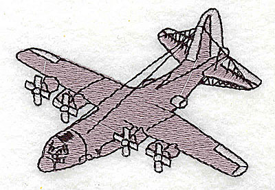 Embroidery Design: Propeller airplane<br> 2.94w X 2.00h