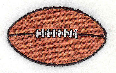 Embroidery Design: Football<br> 2.00w X 1.19h