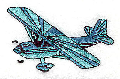 Embroidery Design: Seaplane<br> 2.81w X 1.75h