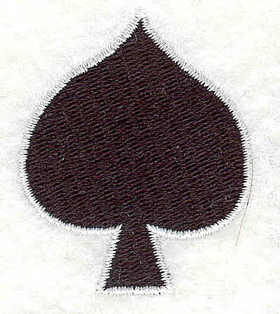 Embroidery Design: Spade<br> 1.88w X 1.69h