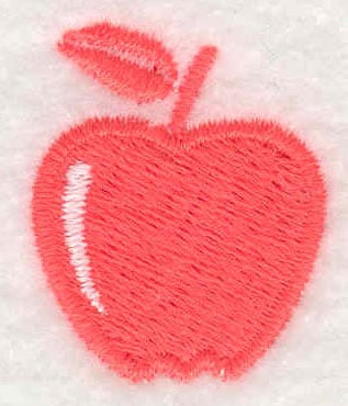 Embroidery Design: Apple<br> 0.88w X 1.06h