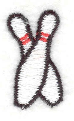Embroidery Design: Bowling pins<br> 0.63w X 1.06h