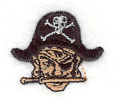Embroidery Design: Pirate head<br> 1.38w X 1.25h