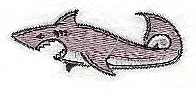 Embroidery Design: Shark<br> 2.69w X 1.06h
