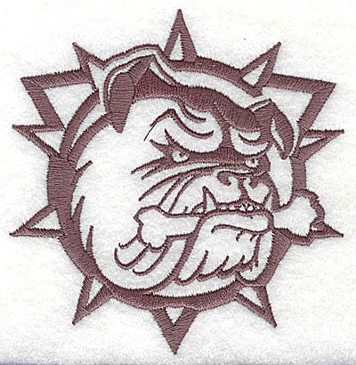 Embroidery Design: Bulldog<br> 3.38w X 3.50h