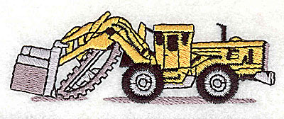 Embroidery Design: Backhoe<br> 3.63w X 1.25h