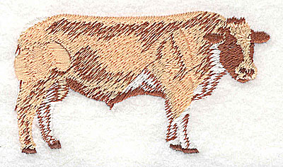 Embroidery Design: Steer<br> 3.31w X 1.81h