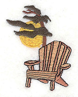 Embroidery Design: Adirondack chair<br> 1.63w X 2.19h