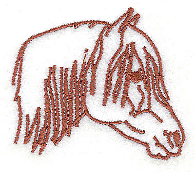 Embroidery Design: Horse head<br> 2.38w X 2.06h