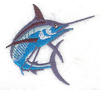 Embroidery Design: Marlin large<br> 2.31w X 2.13h