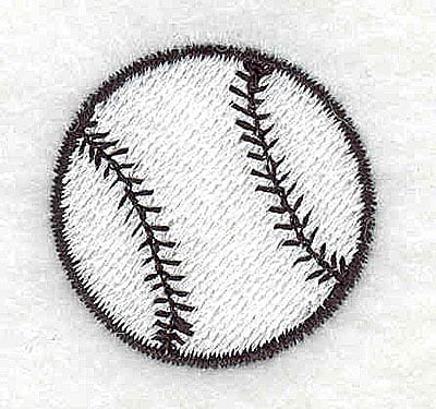 Embroidery Design: Baseball<br> 1.06w X 1.06h