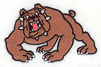 Embroidery Design: Bulldog<br> 3.25w X 2.06h