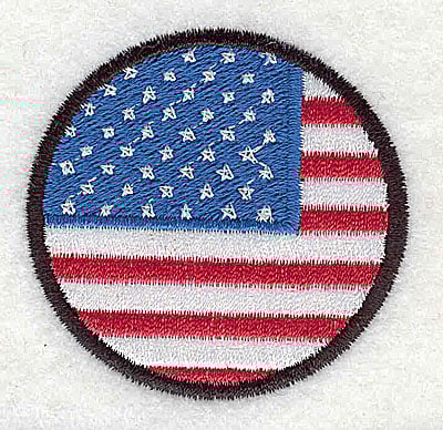Embroidery Design: USA flag<br> 2.00w X 2.00h