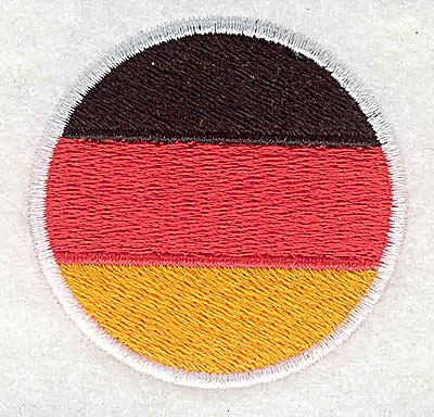 Embroidery Design: German flag<br> 2.00w X 2.06h