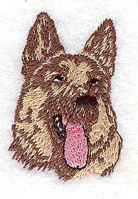 Embroidery Design: German shepherd<br> 1.13w X 1.69h | Embroidery Legacy Embroidery Design: German shepherd<br> 1.13w X 1.69h