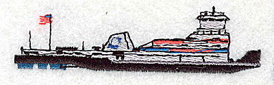 Embroidery Design: Cargo ship<br> 3.19w X 0.88h