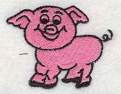 Embroidery Design: Pig<br> 2.00w X 1.56h | Embroidery Legacy Embroidery Design: Pig<br> 2.00w X 1.56h