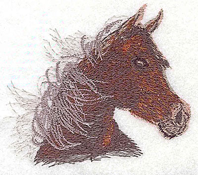 Embroidery Design: Horse head<br> 3.50w X 3.13h
