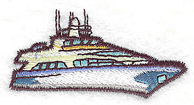 Embroidery Design: Yacht<br> 2.19w X 1.06h