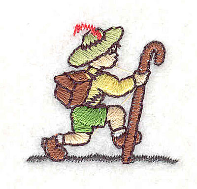 Embroidery Design: Hiker<br> 1.19w X 1.13h