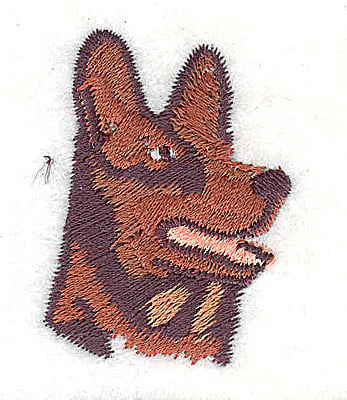 Embroidery Design: German Shepherd <br> 1.75w X 1.31h