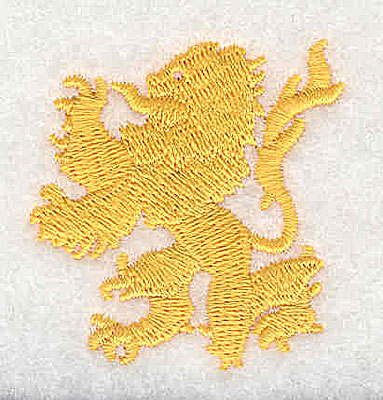 Embroidery Design: Lion symbol<br> 1.63w X 1.75h