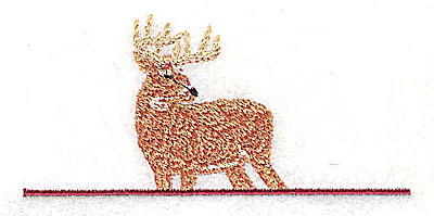 Embroidery Design: Deer   <br> 3.44w X 1.63h