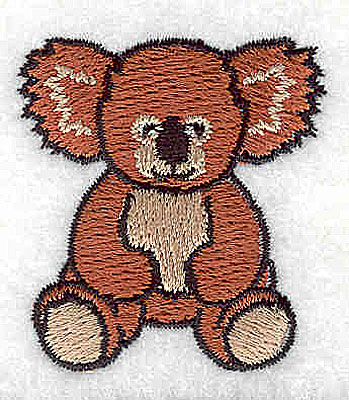 Embroidery Design: Koala Bear<br> 1.50w X 1.63h