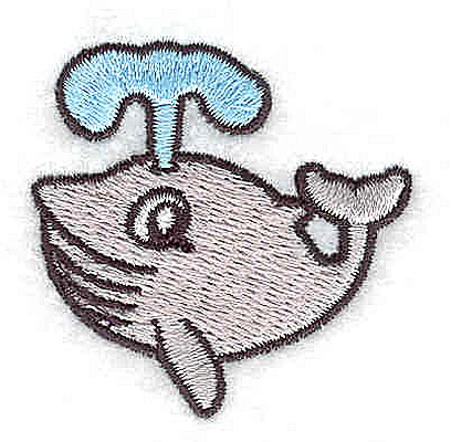 Embroidery Design: Whale<br>1.38W x 1.69H