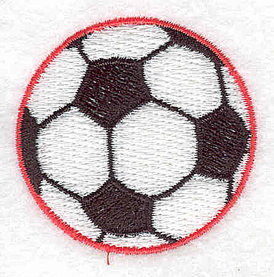 Embroidery Design: Soccer ball<br> 1.94w X 1.88h
