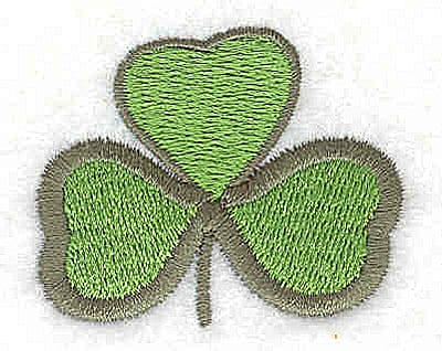 Embroidery Design: Shamrock<br> 1.63w X 1.31h | Embroidery Legacy Embroidery Design: Shamrock<br> 1.63w X 1.31h