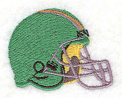 Embroidery Design: Football helmet<br> 1.81w X 1.38h