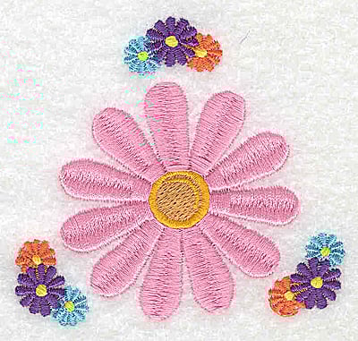 Embroidery Design: Flowers <br> 3.25w X 3.00h | Embroidery Legacy Embroidery Design: Flowers <br> 3.25w X 3.00h