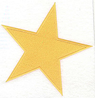 Embroidery Design: Star large<br> 6.00w X 6.19h | Embroidery Legacy Embroidery Design: Star large<br> 6.00w X 6.19h
